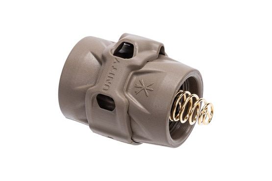 Unity Tactical GASCAP LINK USB-C Tailcap threaded for SureFire Scout lights is made of polymer.